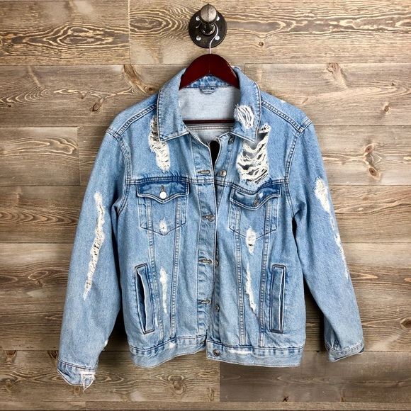 cut up denim jacket